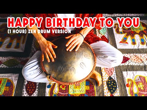 1 HOUR 💗 528 Hz Happy Birthday To You Song Beautiful Zen Drum Music Happy Birthday Instrumental Song