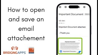 How to Open and Save an Email Attachment