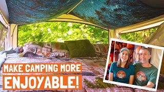 Creature Comforts- How to make camping more enjoyable and homey