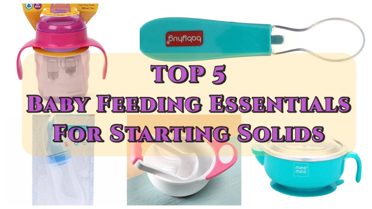 Top 7 baby feeding essentials for starting solids 