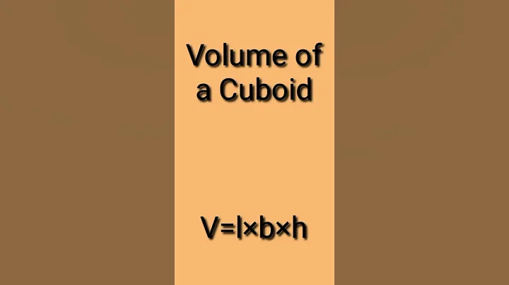 Volume of a Cuboid