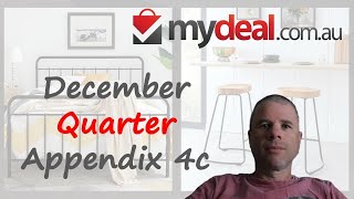 MyDeal com au December Quarterly Update