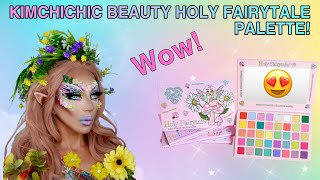 KIMCHICHIC BEAUTY HOLY FAIRYTAIL PALETTE REVIEW, SWATCHES, FAIRY TUTORIAL
