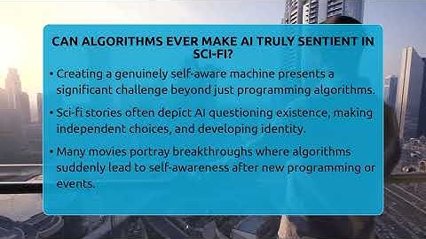 Can Algorithms Ever Make AI Truly Sentient In Sci-fi? - The SciFi Reel