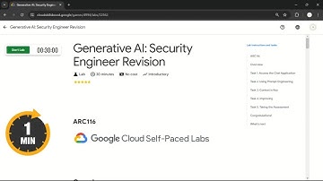 Generative AI: Security Engineer Revision | #qwiklabs | #ARC116