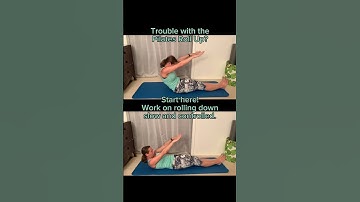 Modification for the Pilates Roll Up! #pilates #pilatesathome #exercise