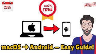 COMPLETELY FREE - How to Transfer Files from MacBook to Android (2025 Tutorial)