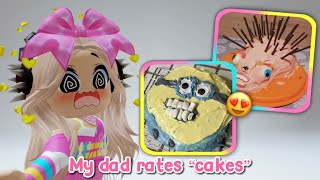 My dad rates “ugly cakes” *with voice!* 📢