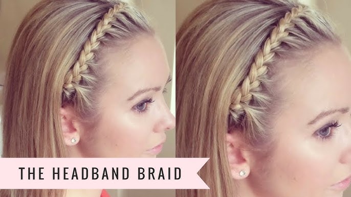 Braided headband hairstyle tutorial - Hair Romance