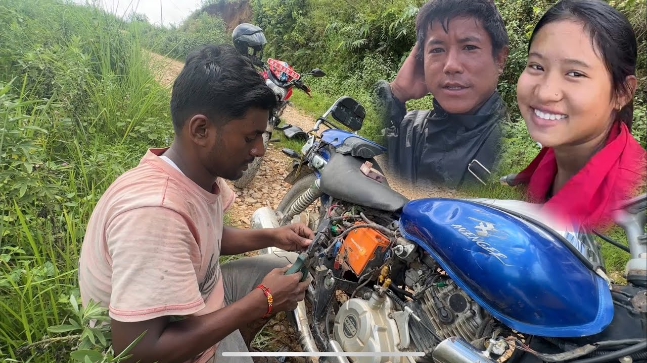 साली भेना बाख्रा खोज्ना जादं बाटोमा बईक बिर्गेरा तनाप भो#villagevlog #min joi