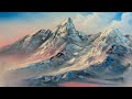 How To Paint A Beautiful Mountain In Oil | Paintings By Justin