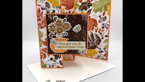 Stampin Up//Pop Up Petals//Gathering Together DSP//Sneak Peek//Accordion Fun Fold//Online Exclusives