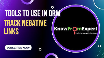 Tools to use in ORM | How to Track Negative Links in SERP (Google)