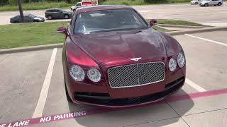 Bentley Flying Spur wrapped In KPMF Red/Black Iridescent