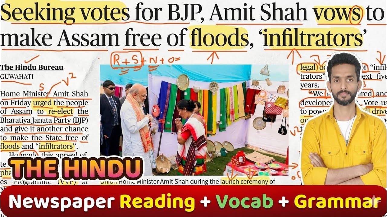 The Hindu Analysis Today | 21 Feb 2026 | Improve English FAST with Hindu Newspaper Reading