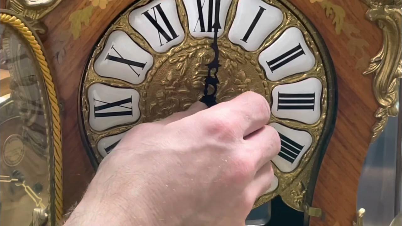 How to adjust your clock hands so it strikes on time. - YouTube