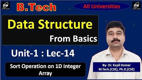 Lec-14 I Unit-1 I Data Structure I by Dr. Kapil Kumar Sir I Gateway Classes I AKTU RGPV I SPPU I