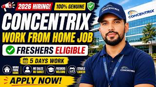 🔥 Concentrix वर्क फ्रॉम होम जॉब 2026 | फ्रेशर्स एलिजिबल | 5 दिन काम | अभी अप्लाई करें screenshot 5