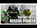 Rescue Pioneer JH01L Transformers DOTM AOE MPM Ratchet Review