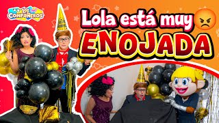 Lola arruinó la cena de fin de año | Andy y Lola pelean | Compañeros Año nuevo