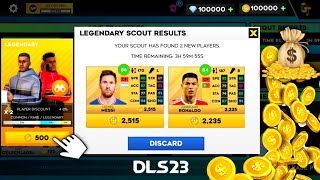 Spending Unlimited Coins On Legendary Scout Agent To Buy Messi, Ronaldo, Neymar In DLS 23