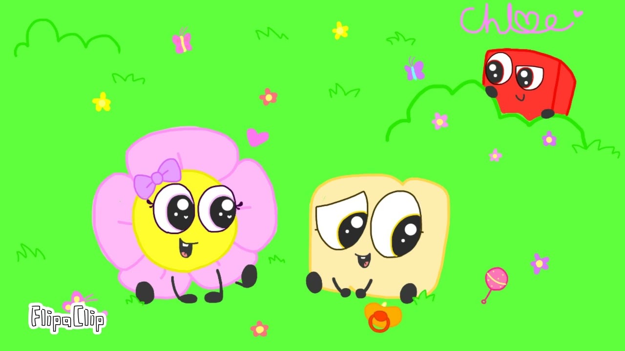 Baby flower playing with baby woody Bfb/tpot YouTube