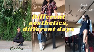 I dressed as different aesthetic for a week | Indian | Komal sharma screenshot 5