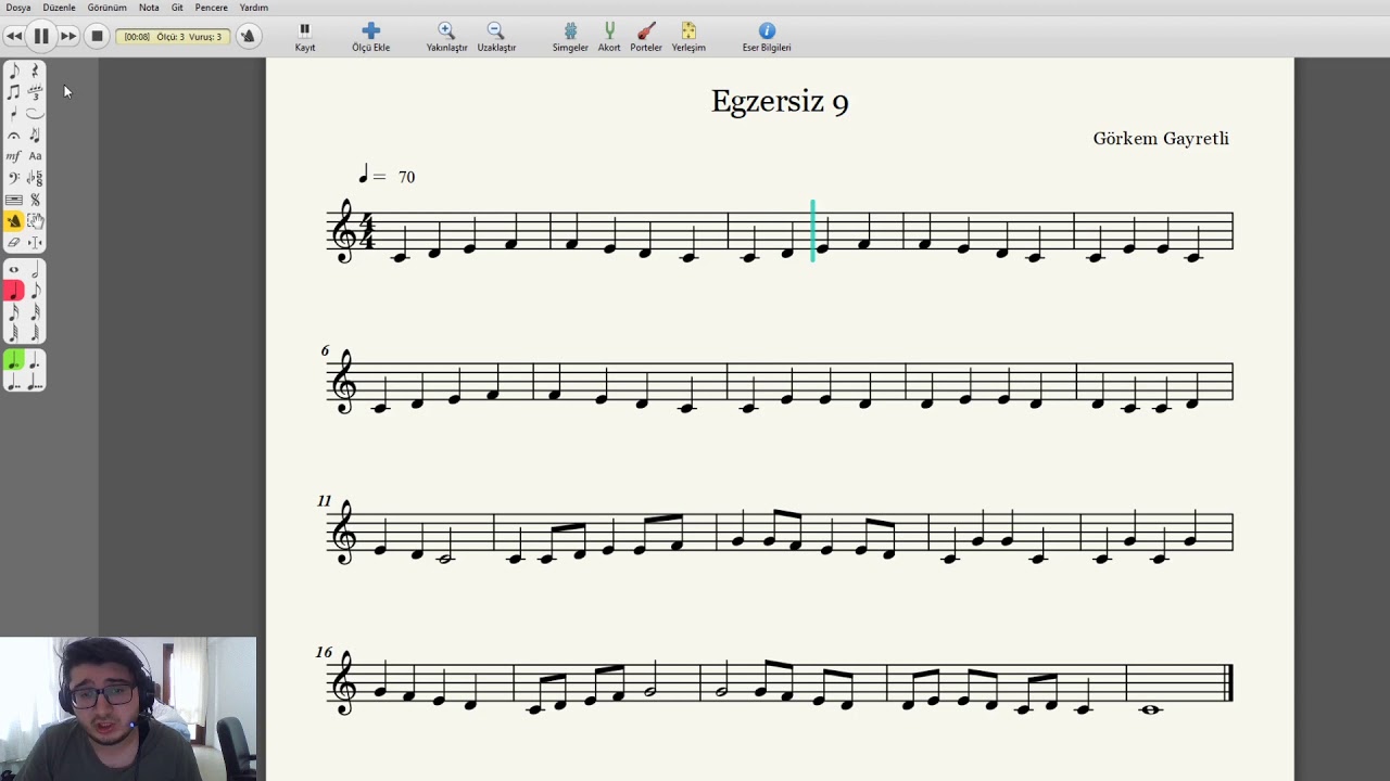 8'lik Notaya Geçtik ve Hızlı Nota Okuma Çalışması !!  Solfe ve Nota Egitim Ders #9