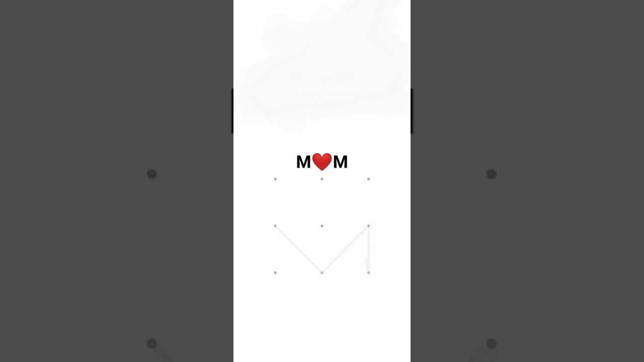 M❤️M pattern lock style lock #viral #short #tending #youtubeshorts