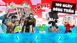 Kairon Thử Thách 100 Ngày Sóng Thần Zombie Cuốn Trôi Gaming House Hero Team Trong Minecraft