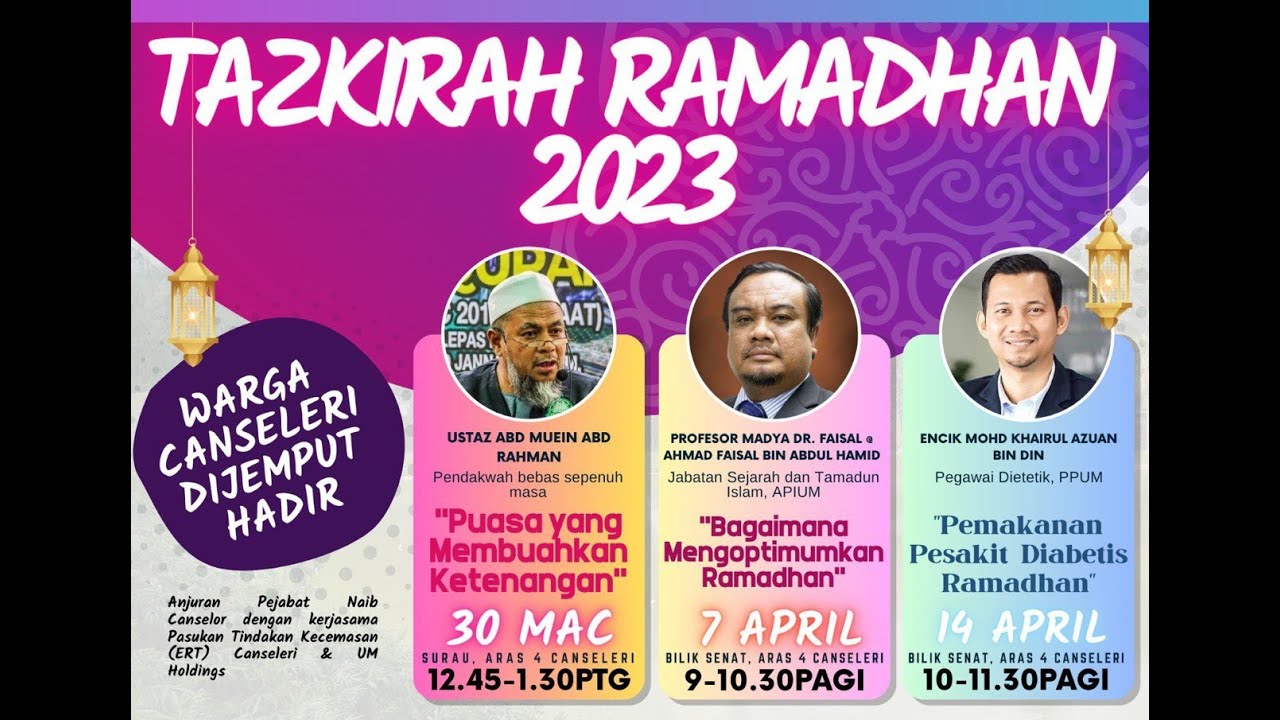 [LIVE] TAZKIRAH RAMADHAN 2023 🚨🔊‼️ "Puasa yang Membuahkan Ketenangan ...