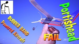Rubber Band Powered Aircraft Portishead FAIL
