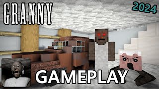 GRANNY CAR ESCAPE GAMEPLAY IN MINECRAFT