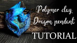 Sculpting a dragon pendant out of polymer clay - Tutorial, time-lapse process of sculpting