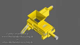 Animation of a two compactor baling press for scrap.