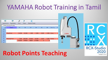 Yamaha Robot Training in Tamil #4 Robot Point/Position Teaching | RCX-Studio 2020
