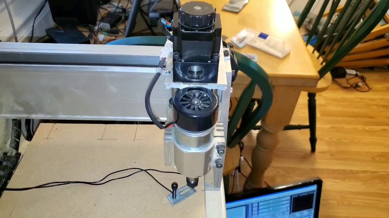 CNC 3040 touch probe VB Script - YouTube