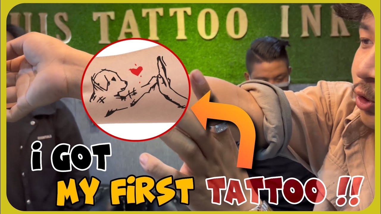 I Got my first Tattoo in @ujstattooink !! - YouTube