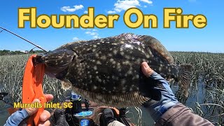 Flounder Bite was on *FIRE* targeting Creek Mouths in Murrells Inlet, SC