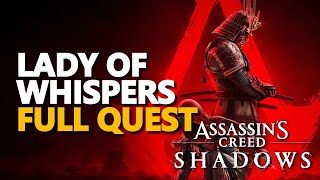 Lady of Whispers FULL QUEST Assassin's Creed Shadows
