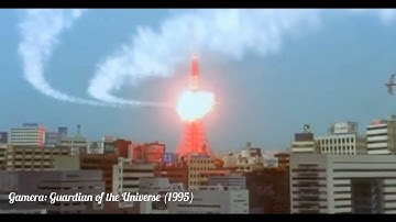 Tokyo tower of disaster movie - Reversed 1961 to 2012 cilp