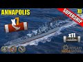 SUPERSHIP Annapolis 7 Kills &amp; 215k Damage | World of Warships Gameplay