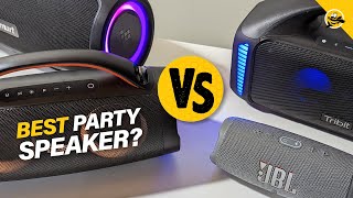 JBL Charge 5 vs Doss Extreme Boom Pro vs Tribit Stormbox Blast vs Tronsmart Party Speakers!