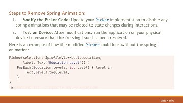 Resolving Picker Freezing Issues in SwiftUI When Keyboard Is Present