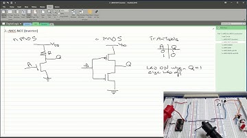 Digital Logic Course: Part 1 Lab: cMOS NOT or Inverter Gate Implementation