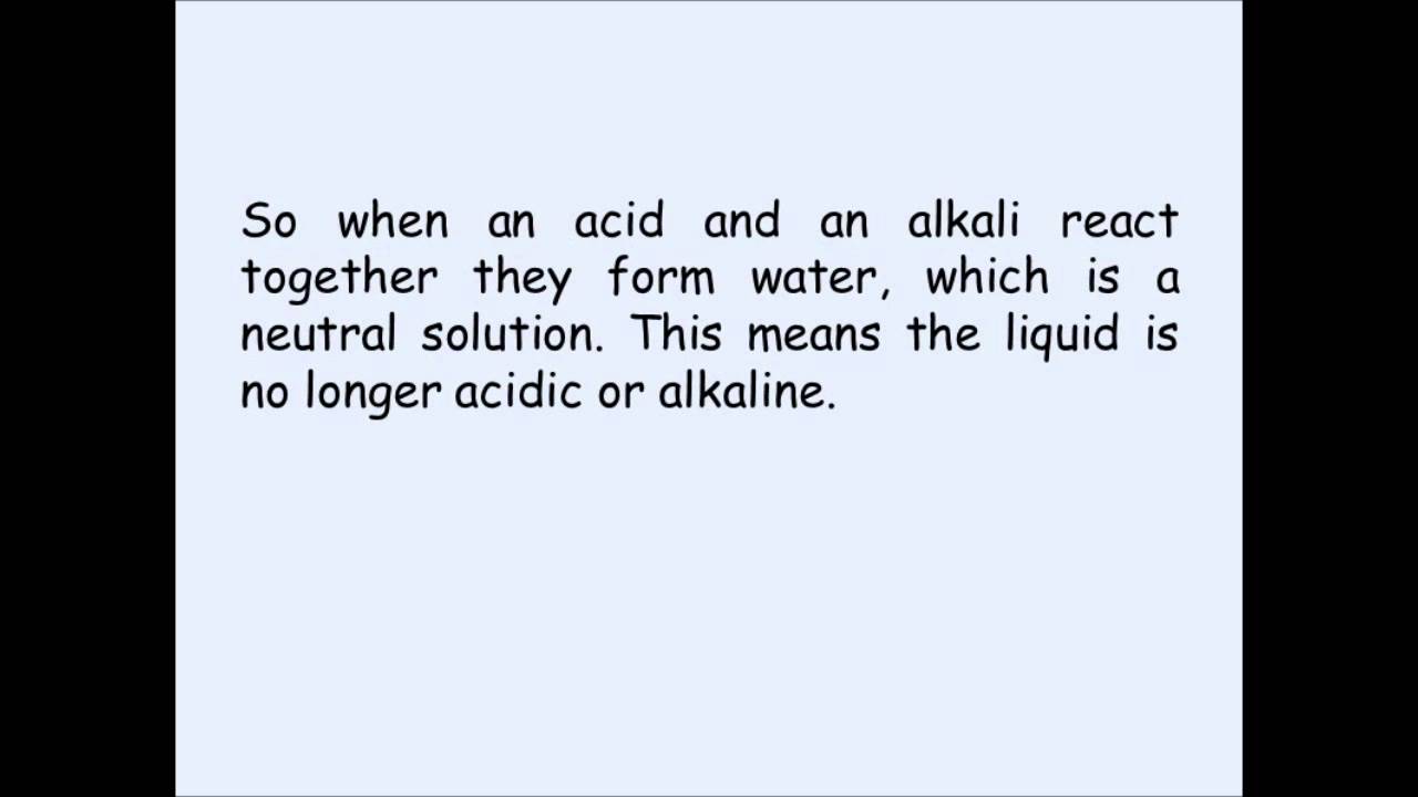 KS3 Chemistry Neutralisation Reactions YouTube KS3 Chemistry Neutralisation Reactions YouTube
