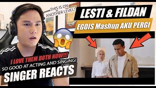 LESTI and FILDAN - EGOIS Mashup AKU PERGI | SINGER REACTION