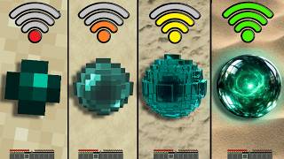 ender pearl with different Wi-Fi in Minecraft Experiment