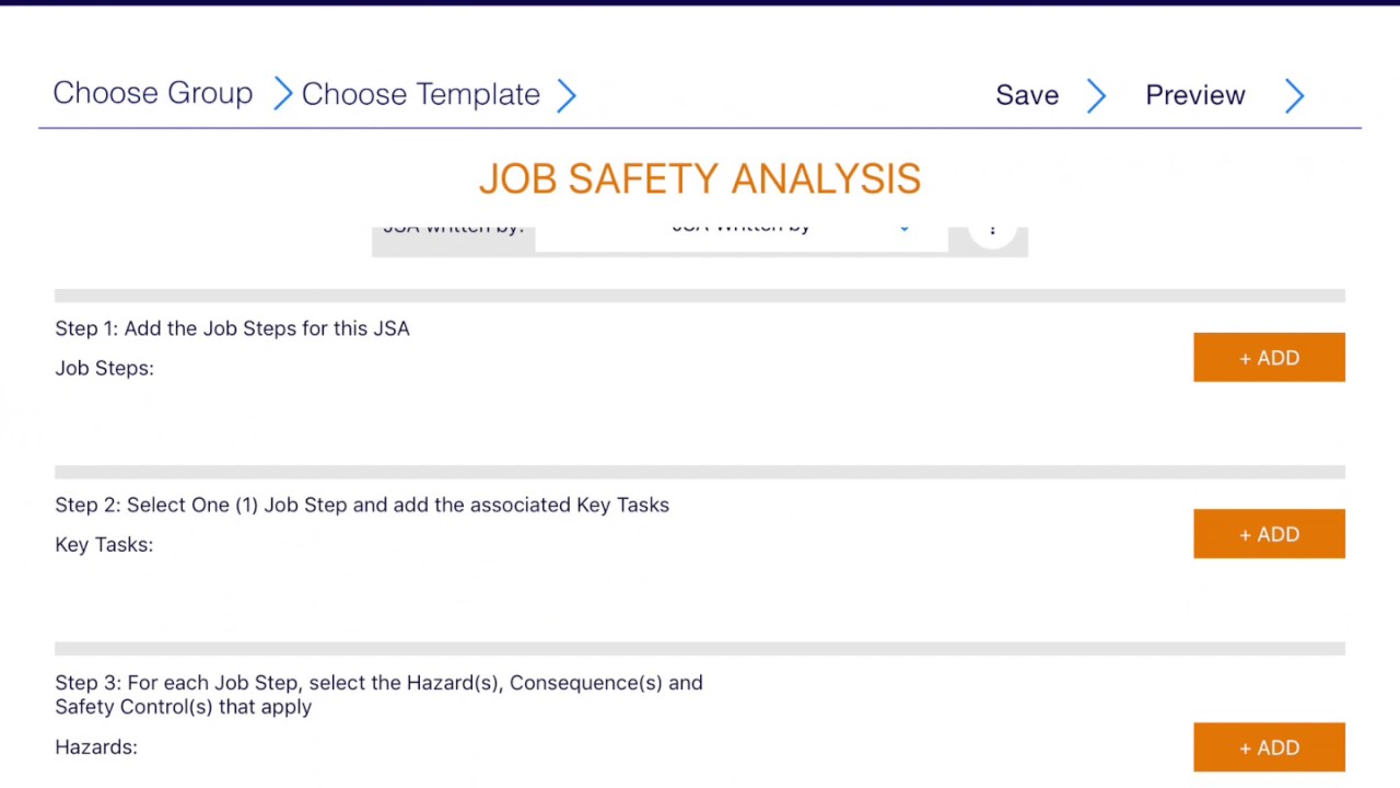 JSA CLOUD App Adding Job Steps to a Job Safety Analysis YouTube