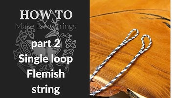 Fairbow DVD Making Traditional Bowstrings the Easy Way part 02 real easy!